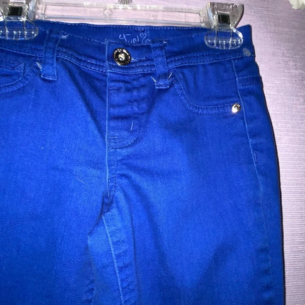 NWT Girls Blue Jeans Justice Size 10S Stretch Extremely Comfortable